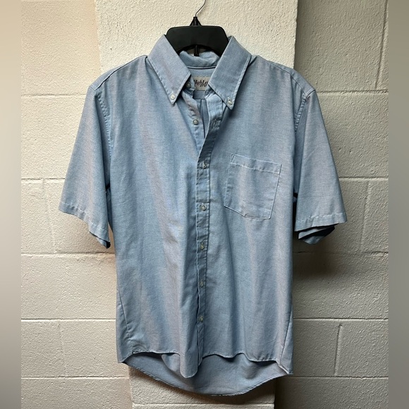 Highland Other - Highland Men's Blue Button-Up Shirt